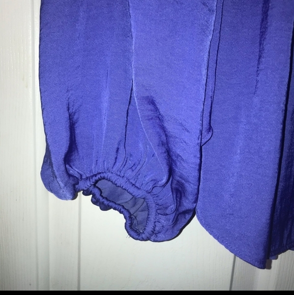 Royal Purple silky blouse - Picture 6 of 6